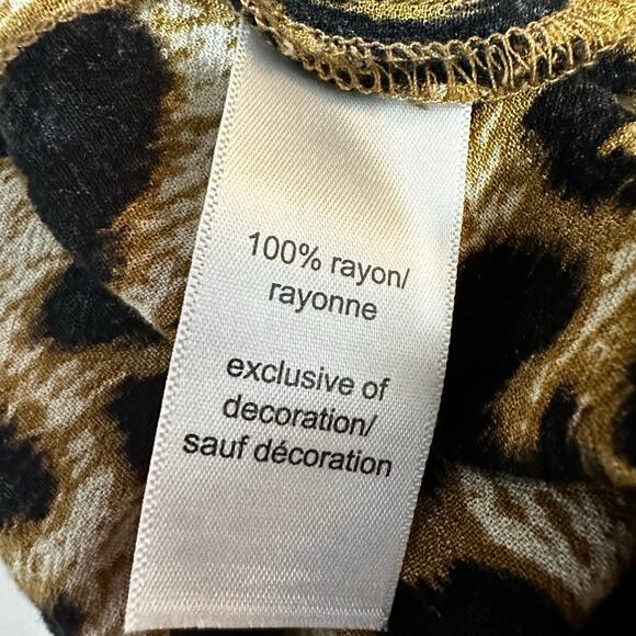 Maurices Leopard Print Y2K Cami Top 1X Embroidered Mesh Womens 1X Sexy Floral‎ - Picture 4 of 5